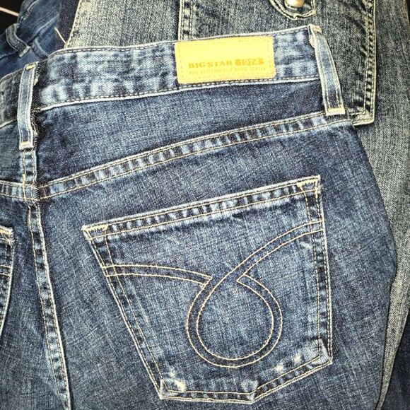 Big Star Men's Patch Distressed Straight Jeans 28 - Picture 4 of 11